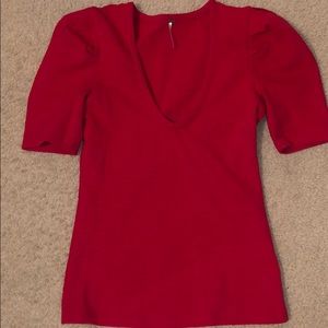 Free People Red Top